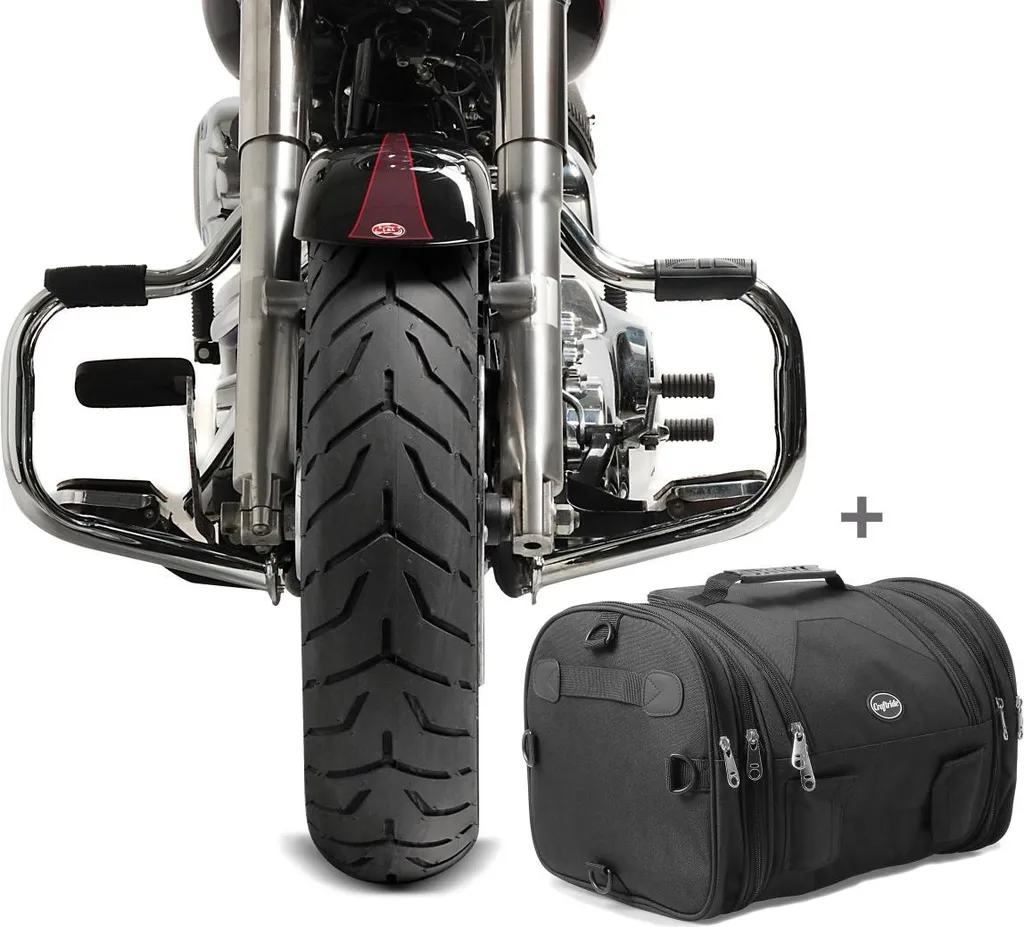Manque de rangement ? Kit sacoche RB1 chrome pour Custom 00-17