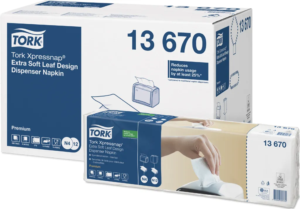 Tork 13670 Xpressnap Distributeur de serviettes blanc 213 x 330 mm