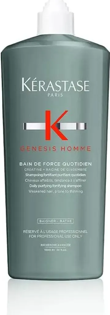 Kérastase Genesis Homme Bain de Force Shampoing Créatine Purifiant