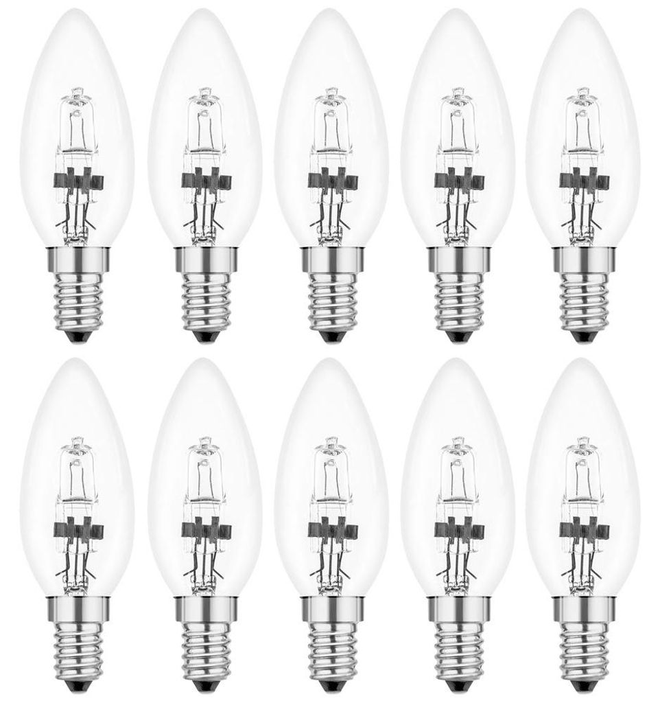 10x Bougie  Ampoule 18W = 25W E14 Halogène Energy Saver Image du produit 