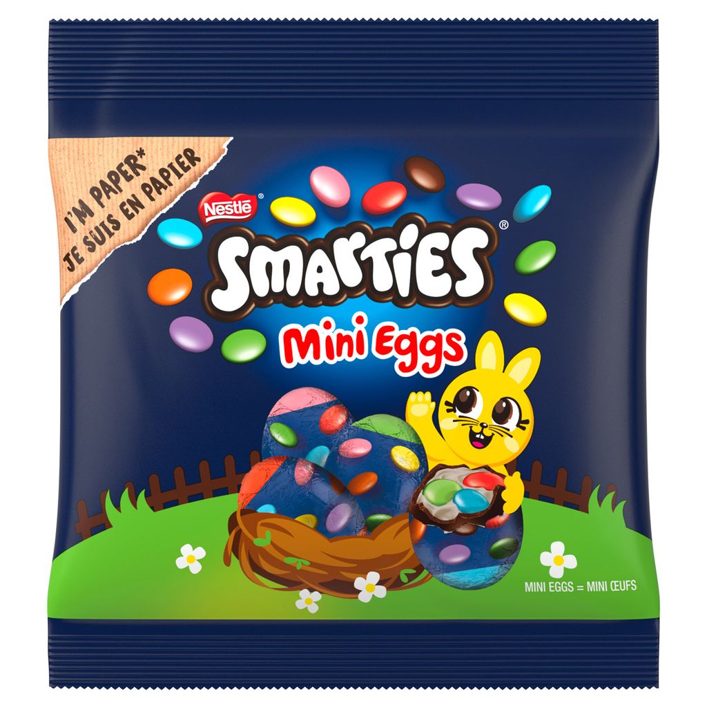 Smarties Mini Eggs Vollmilch Schokolinsen mit Zuckerüberzug 81g