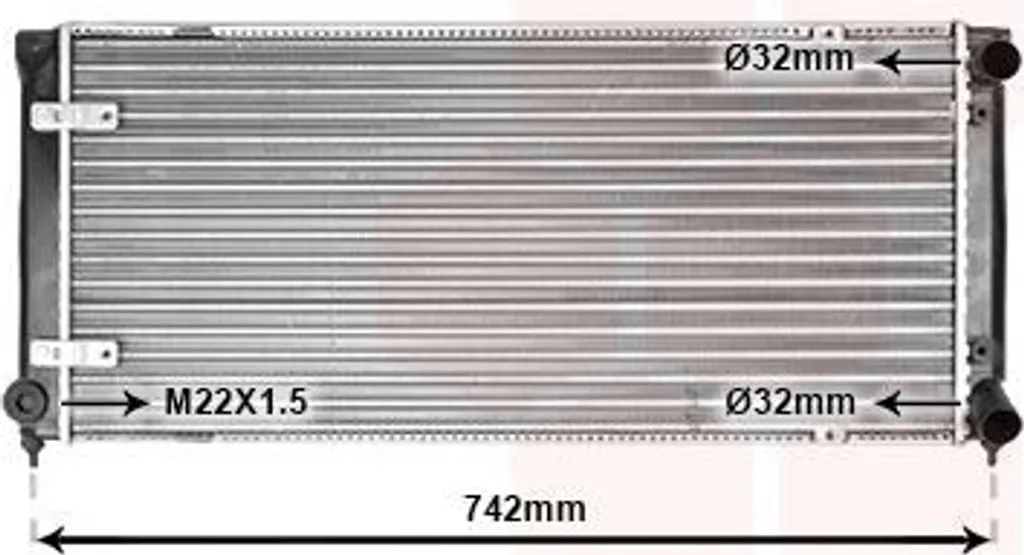 Radiateur moteur VAN WEZEL 49002009 pour SEAT TOLEDO I 1L de haute qualité