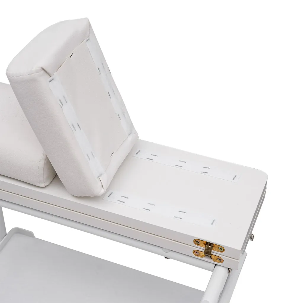 Chariot de pédicure blanc design compact et construction haute résistance - 5