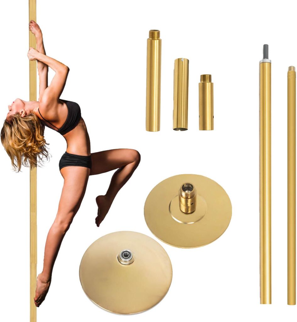 Pole Dance Tanzstange Static& Gold höhenverstellbar Produktbild 