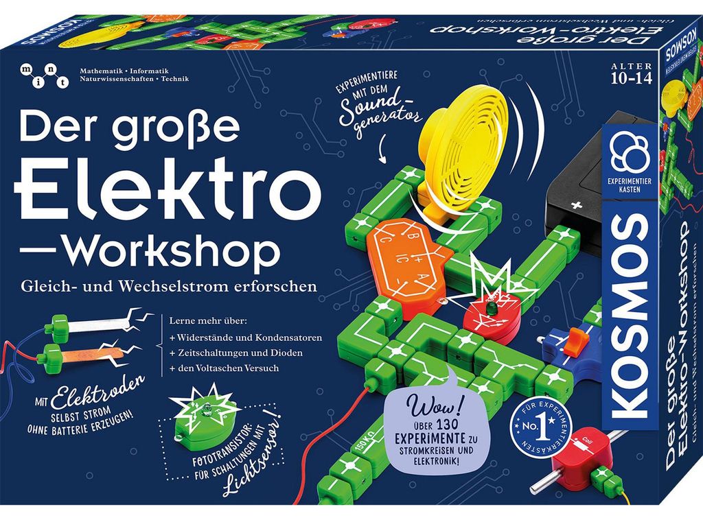 Kosmos Der große Elektro-Workshop, Elektronischer Bausatz, Produktbild 