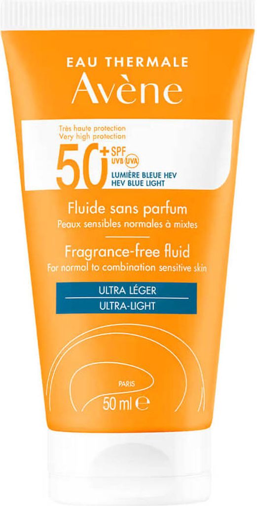 A product shot of an orange sunscreen tube.