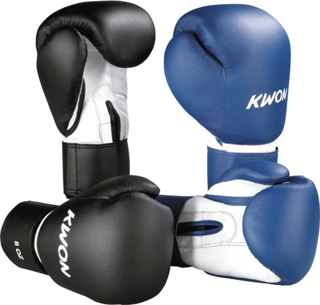 Gants de boxe de protection Kwon Fitness pour entraînement intensif noir