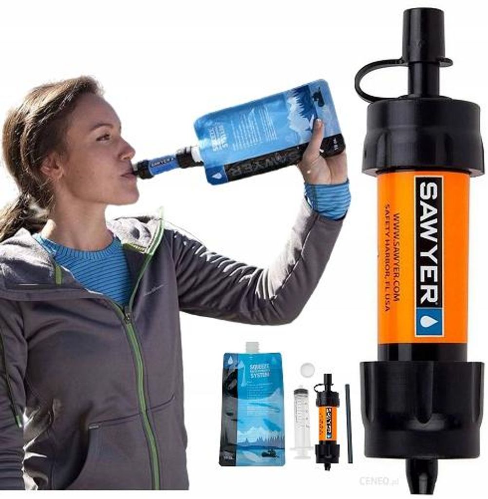 Filtr do wody Sawyer Mini - pomarańczowy Zdjęcie produktu 