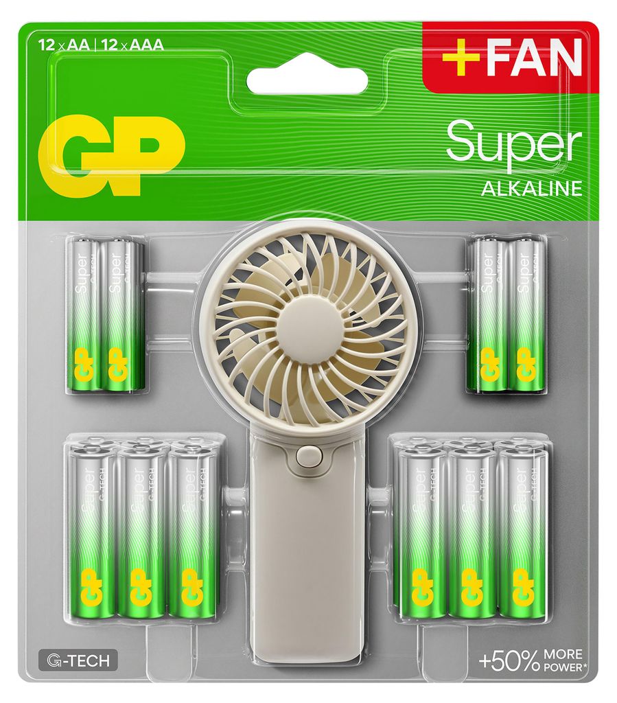 GP SUMMER PACK Baterie alkaliczne Super AA x 12 szt. + Zdjęcie produktu 