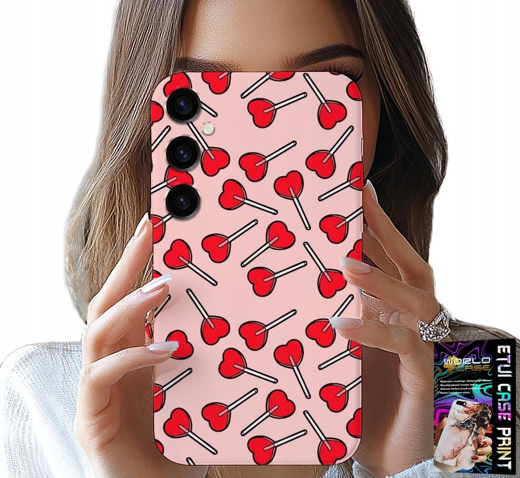 Hülle Für Samsung Galaxy M15 5G - Feminine, Modische Lollipop Herz Design Hülle