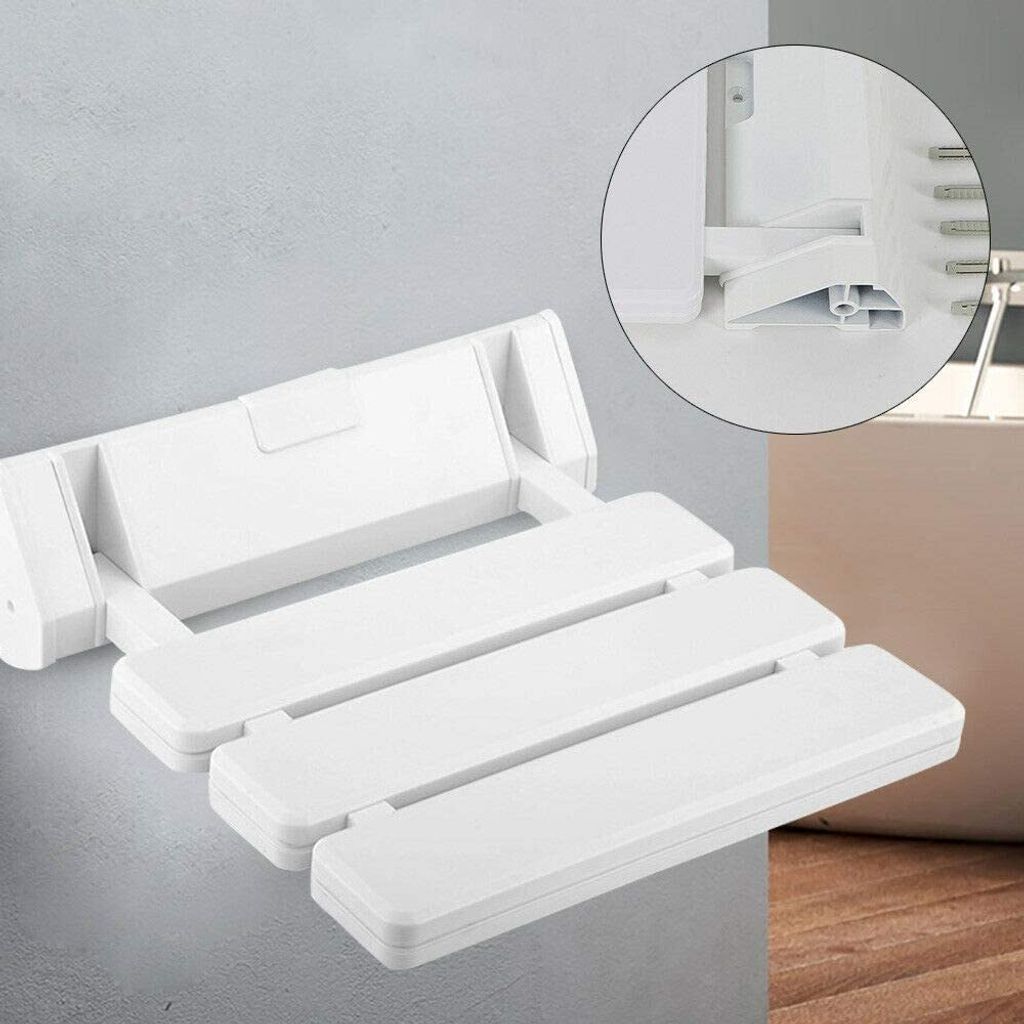 Duschsitz Wandmontage Klappsitz Duschklappsitz Dusch Duschhilfe Duschklappstuhl Dusch Hocker Bad & Dusch Max. 130kg