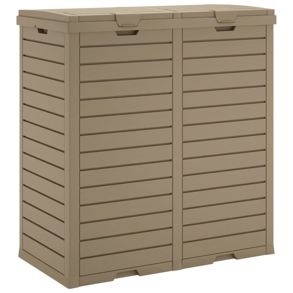 vidaXL Venkovní odpadkový koš světle hnědý 78x41x86 cm Obrázek produktu 5