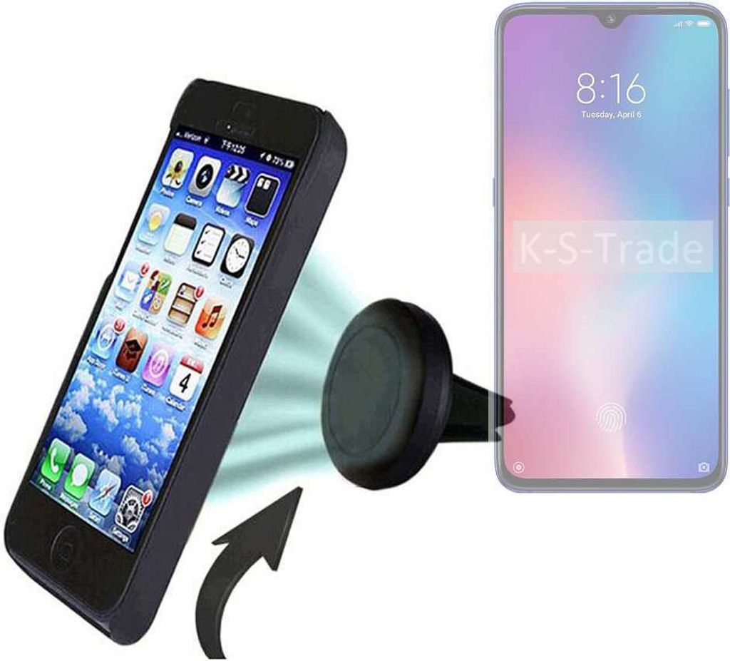 K-S-Trade Kompatibel mit Xiaomi Mi 9 Auto Handy Halterung KFZ Halter Lüftungsgitterhalterung Air Vent mount Smartphone Halter