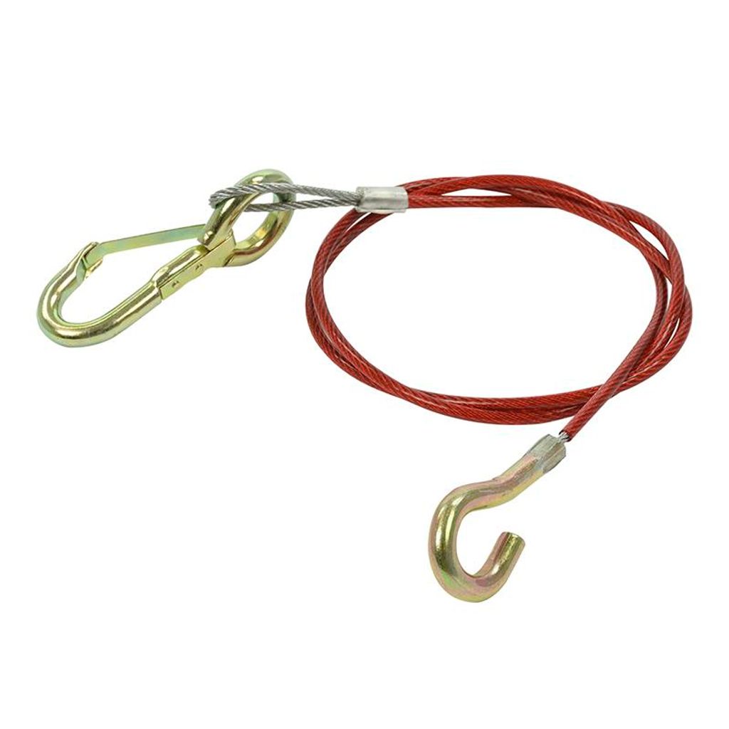 ProPlus bremsseil für Trägheitsbremse 100 cm mit Haken rot