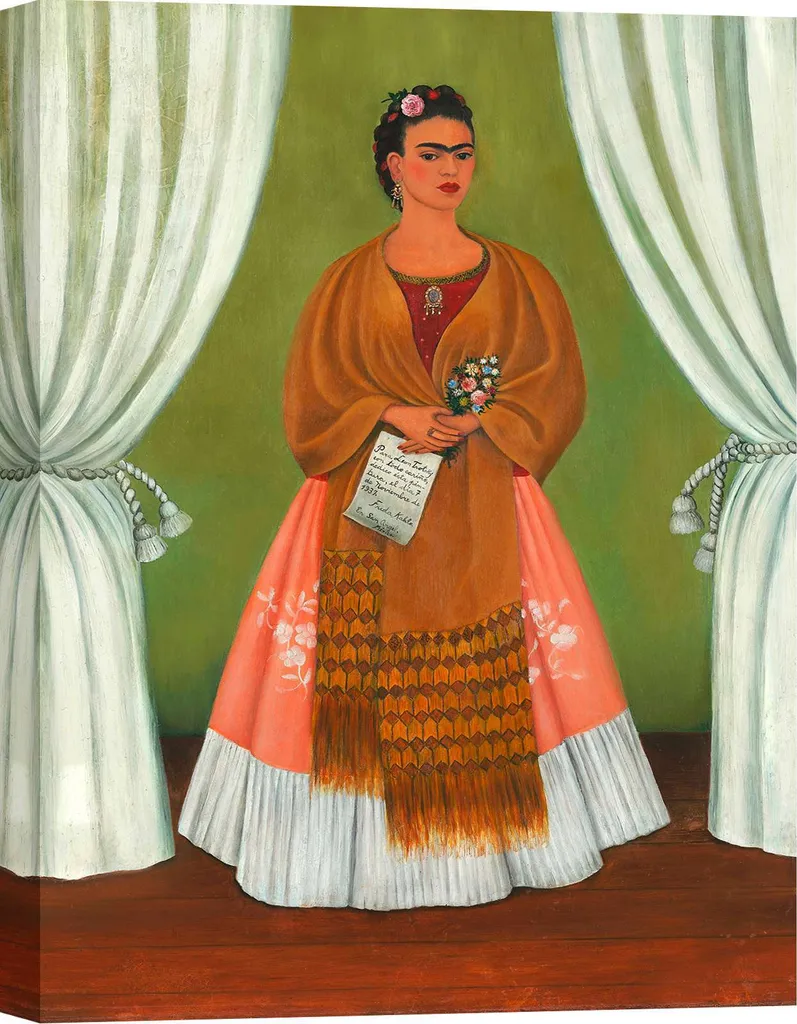 Frida Kahlo Autoritratto per Trotsky 1937 - Stampa Tela Artistica 60x40