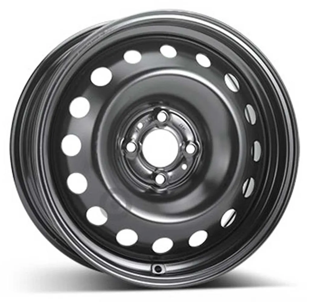 Jantes en fer ALCAR ACCIAIO 6666 6.5x16 4x100 ET37 pour berline noire