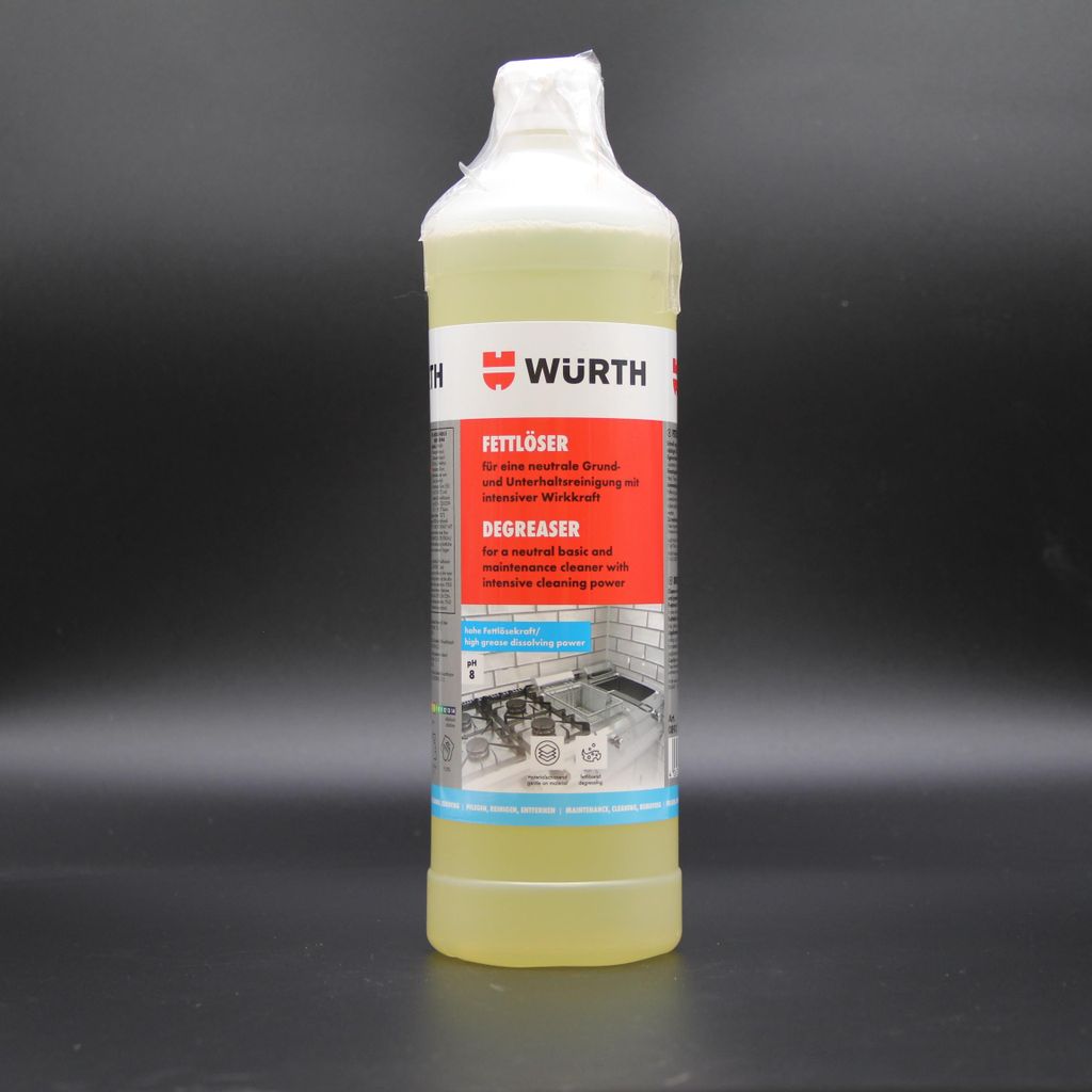 WüRTH Industrie Fettlöser 1 L – Zuverlässige Entfernung von Produktbild 