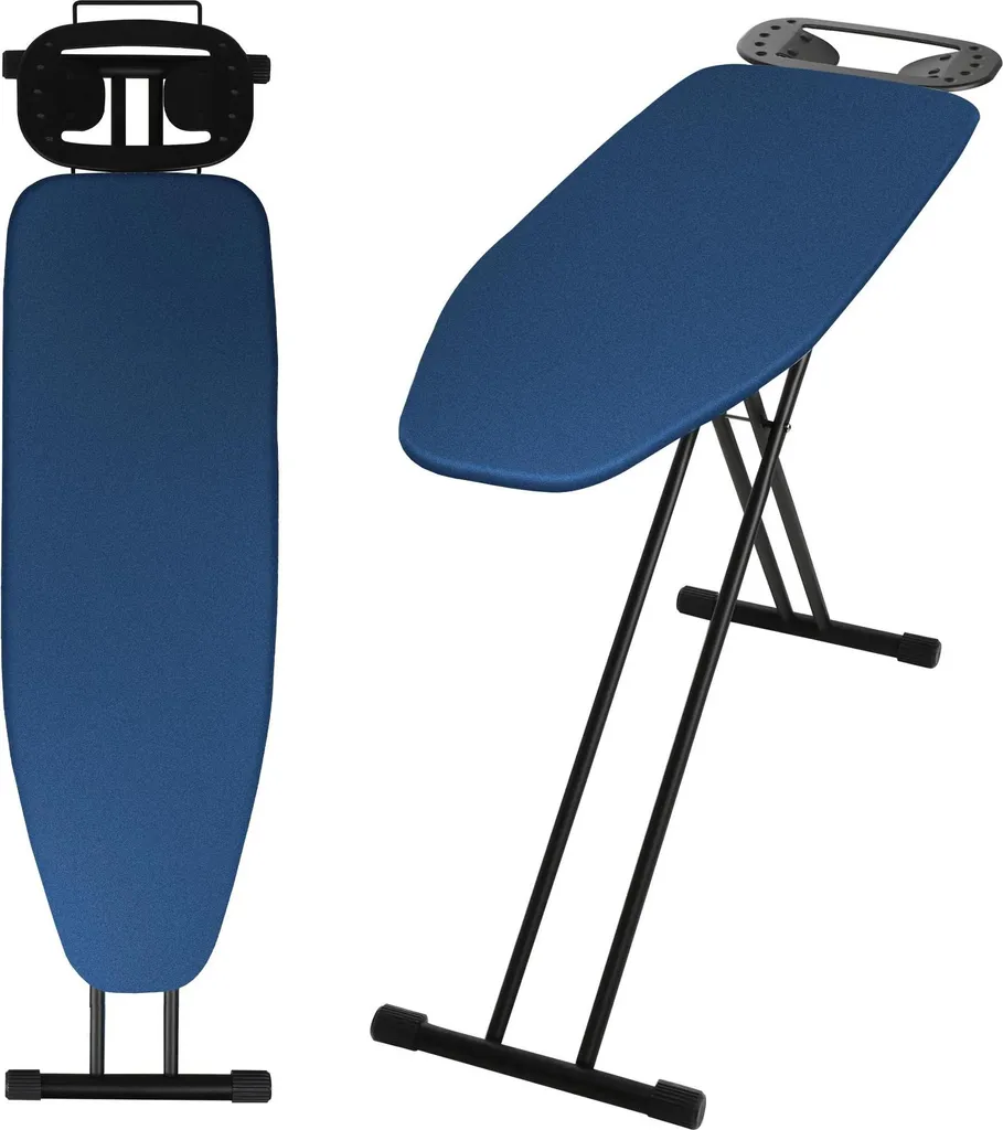 Table à repasser pour grandes pièces de linge 120 x 38 cm pliable et XL