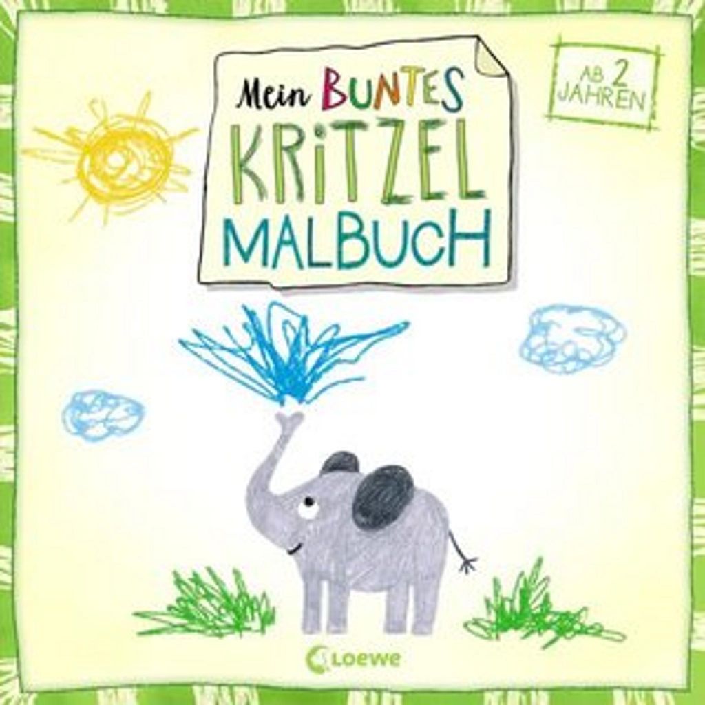 Mein buntes Kritzel-Malbuch (Elefant) Produktbild 