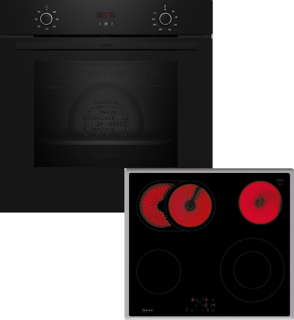 Neff Backofen-Set, Einbau, B1CCC0AK3 + T16SBN1L0, Backofen, Elektrokochfeld, BX36B0