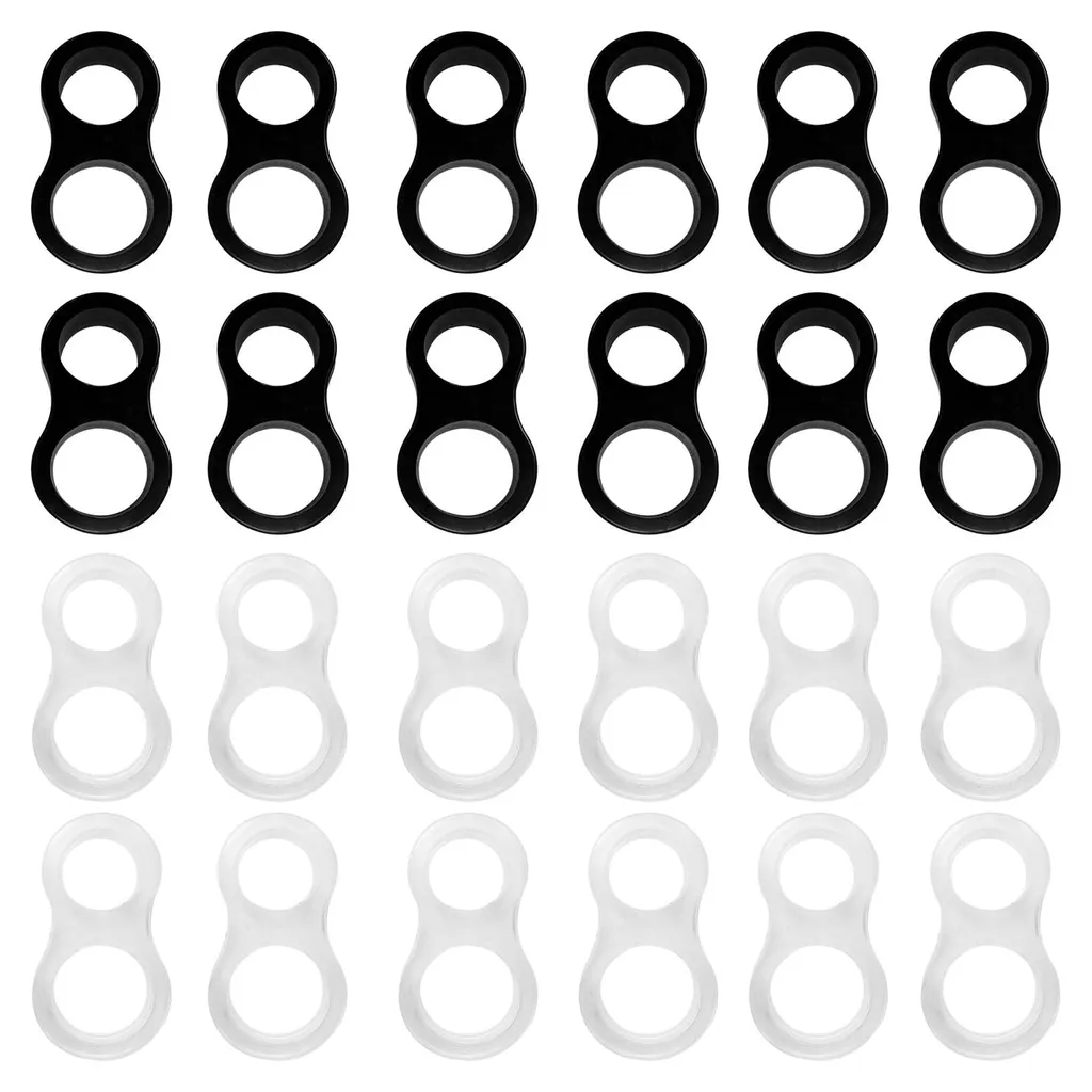 Lot de 24 Protections Poignée de Porte Silencieuses - Butoirs Transparents