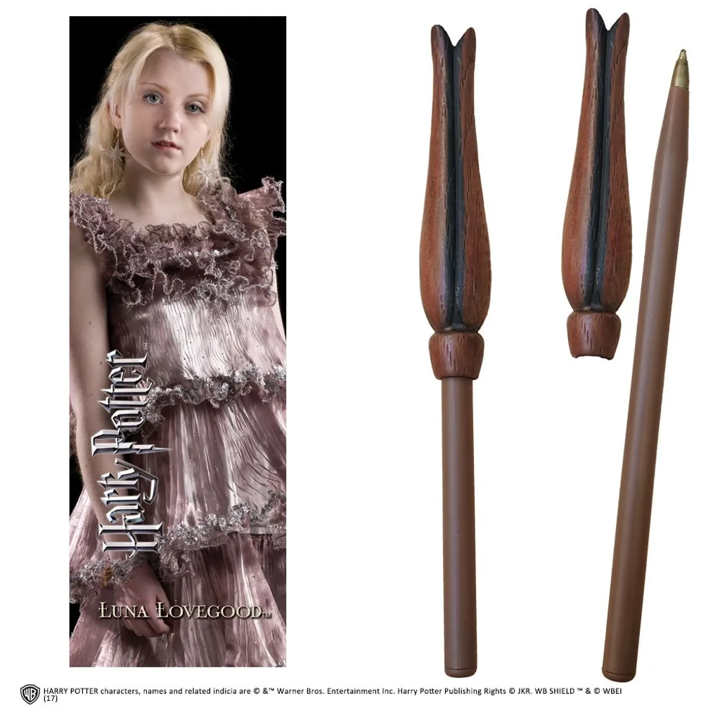 Stylo Harry Potter et Marque-page Luna Lovegood avec Lorgnospectres Rose