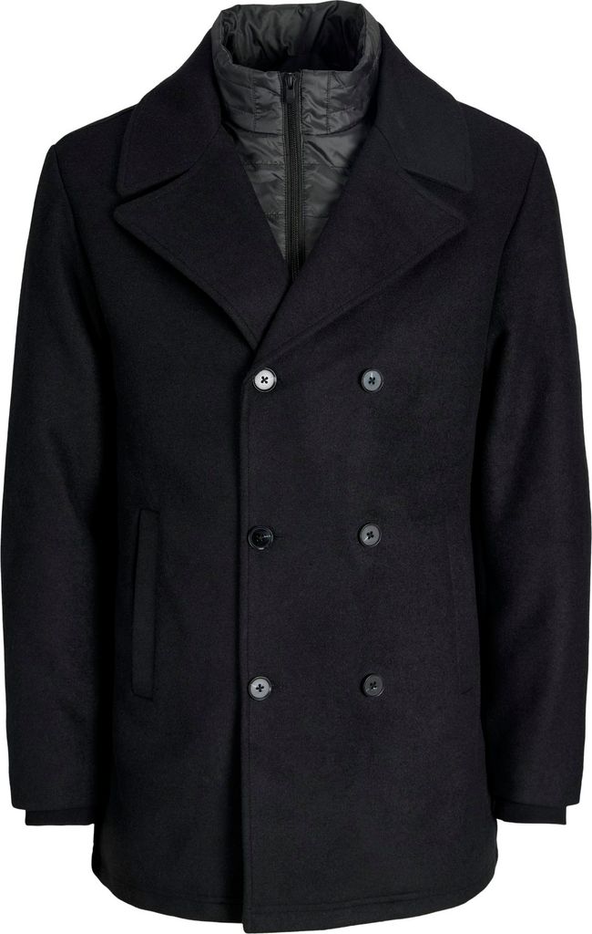 Jack & Jones Detroit Peacoat Jacket Schwarz - Große L
