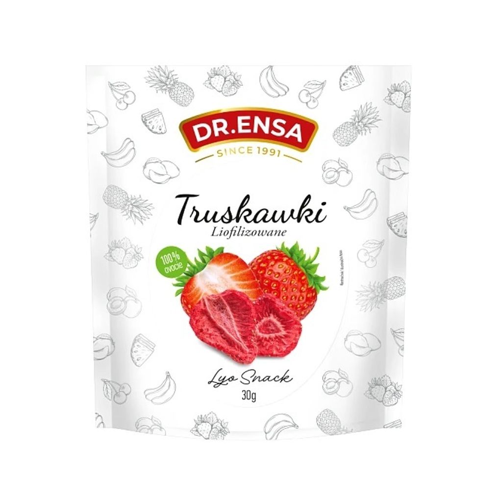 Truskawki Liofilizowane Plastry 30 g Zdjęcie produktu 
