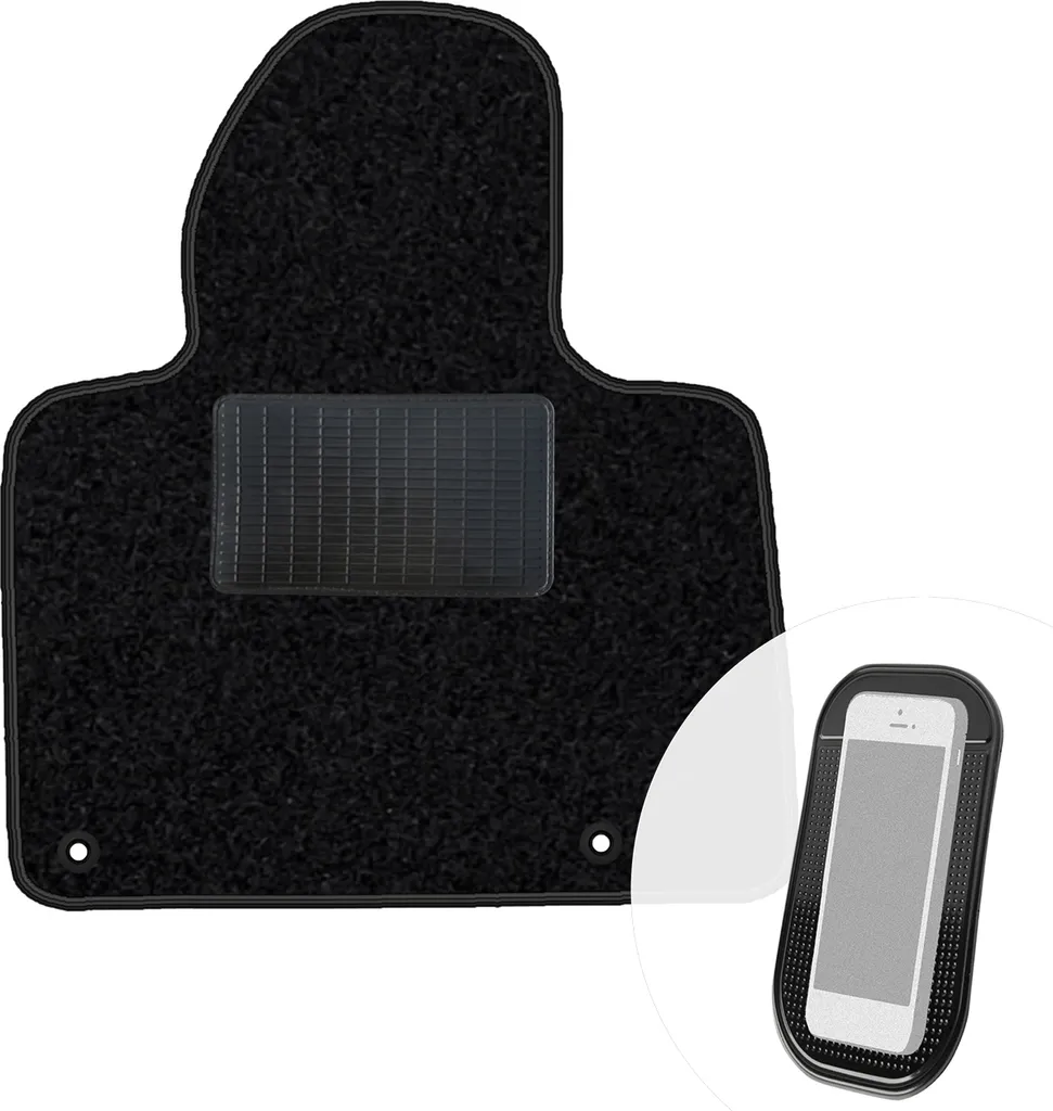 Tappetino Singolo Citroen C5 II 2008-2017 Nero Velour Guida