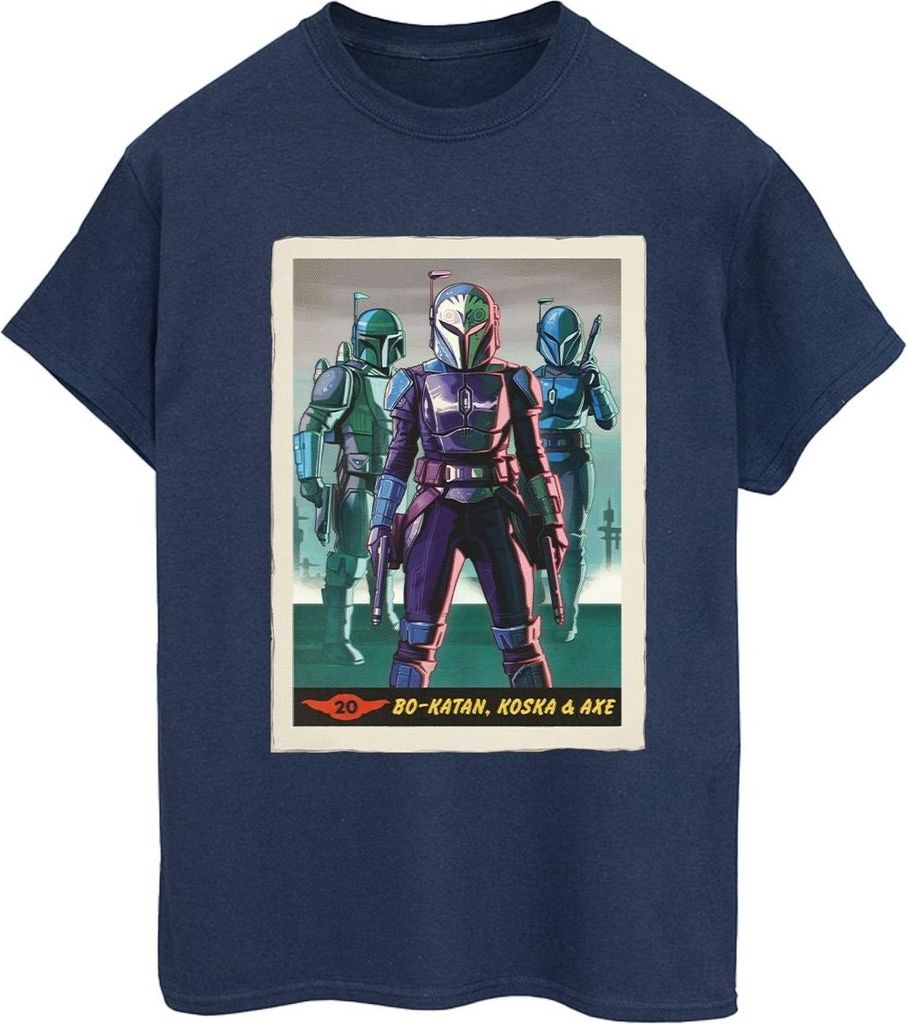 Star Wars - "The Mandalorian" T-Shirt für Damen BI45833 (S) (Marineblau)