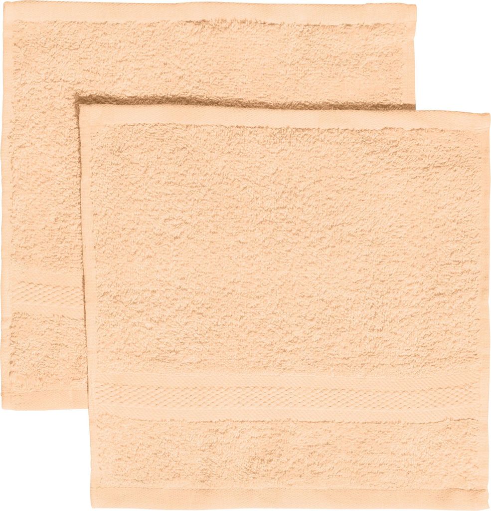 REDBEST Seiftuch Chicago" 2er-Pack apricot 30x30 cm"
