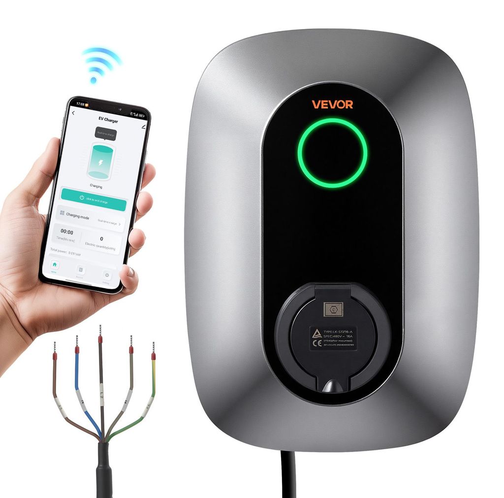 VEVOR Nabíjacia stanica pre elektromobily, nástenná, 11 kW, Obrázok produktu 