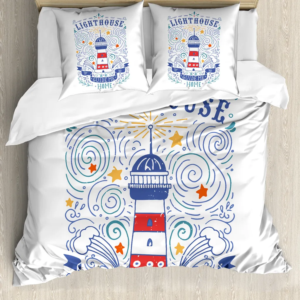 Sogni d'Oro con ABAKUHAUS Leuchtturm - Copripiumino 155x220 Vintage
