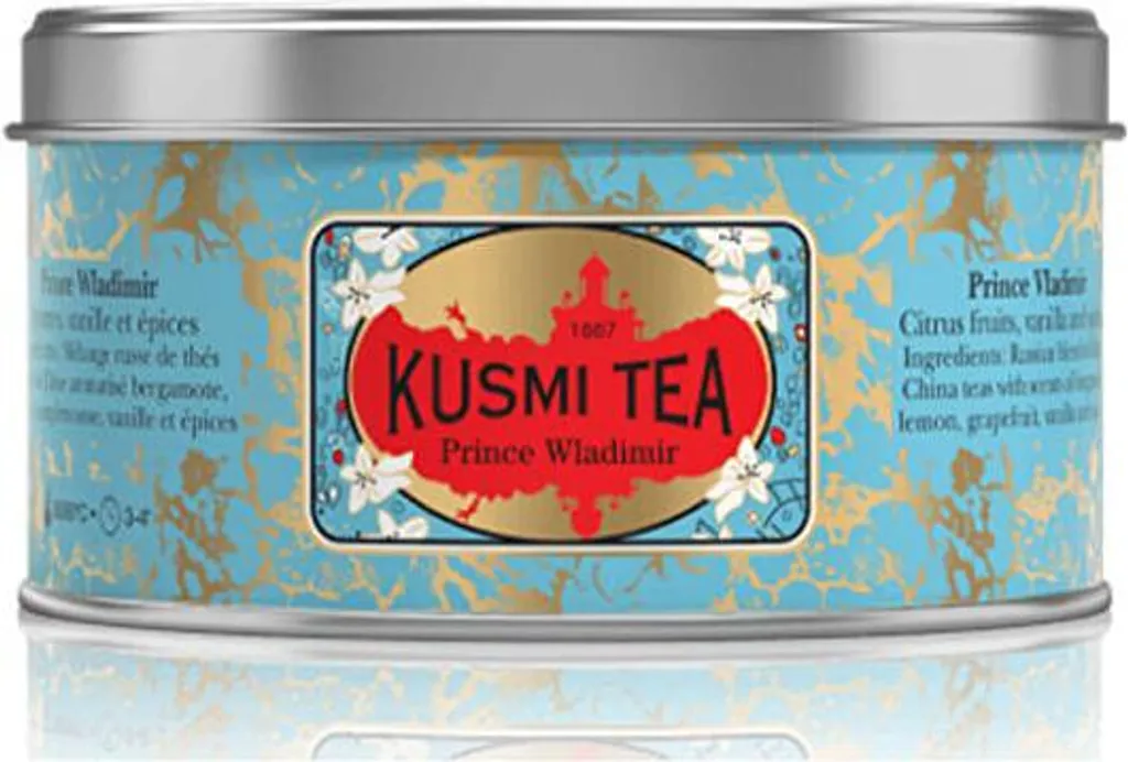 Prince Vladimir Thé Noir Earl Grey Agrumes Kusmi Tea Pot de 100 g