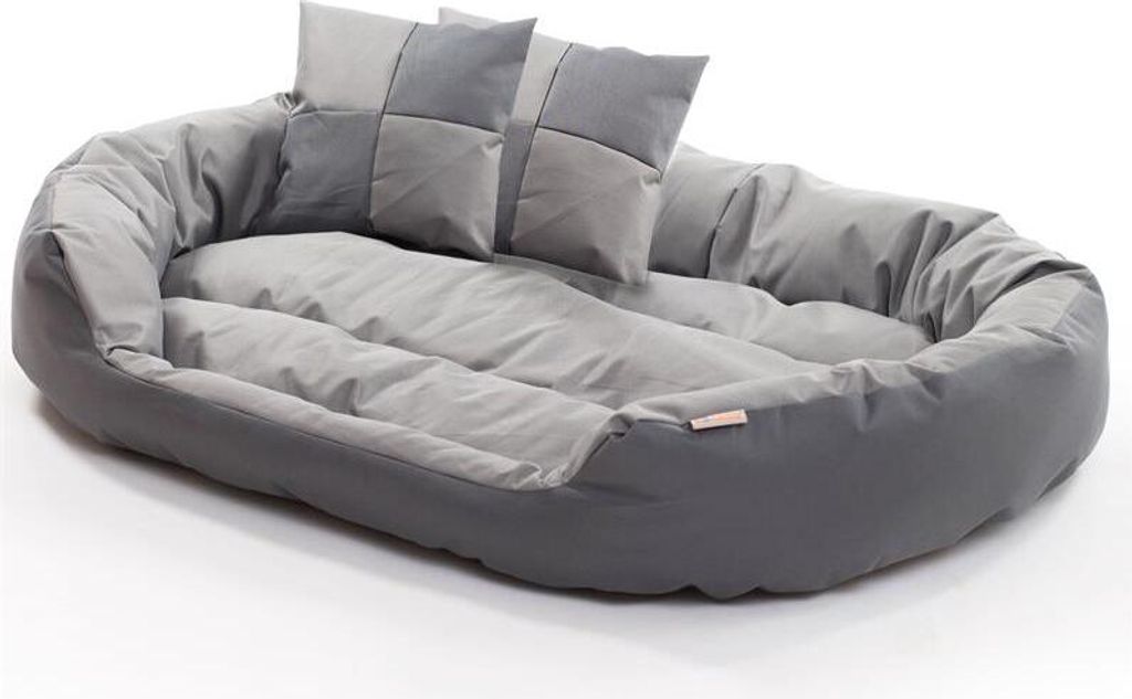 Adena Hundekorb 92x61 Cm Mit Herz-Kissen – Robuster Kunststoffkorb, Wetterfest, Für Innen & Außen