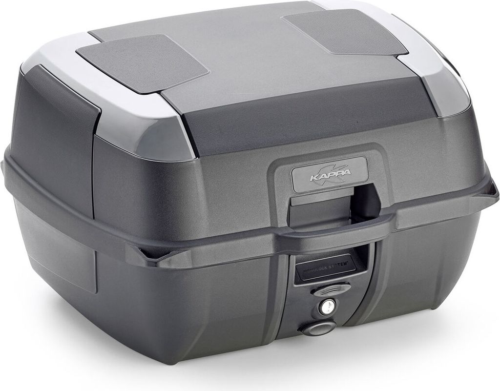 Kappa Schwarz Grau 45 Liter Topcase mit Monolock-Platte und Produktbild 