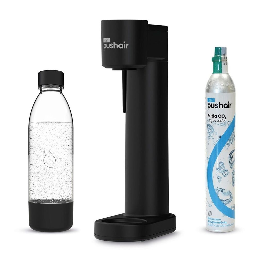 Dafi PUSHAIR saturator wody czarny syfon + nabój CO2 + Zdjęcie produktu 