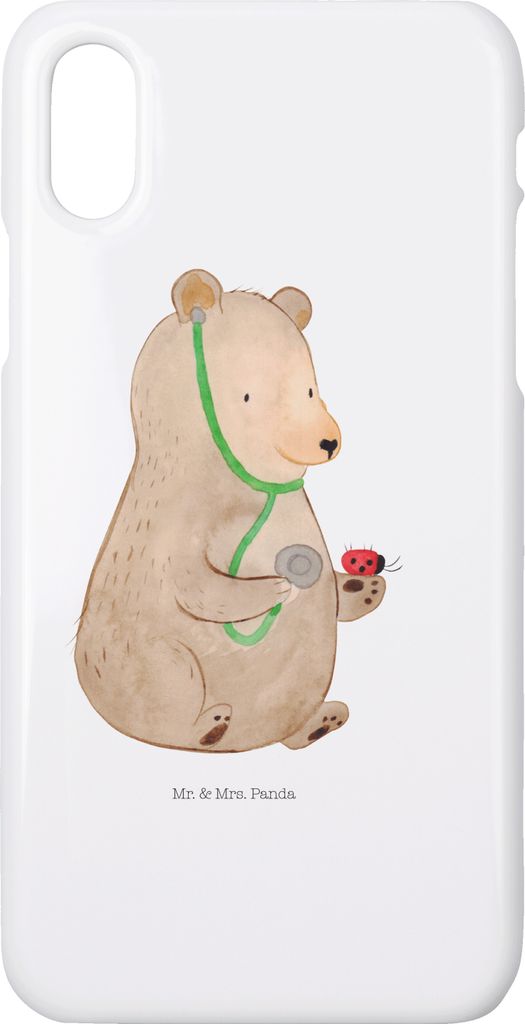 Mr. & Mrs. Panda Iphone 10 Handyhülle Bär Arzt - Weiß - Produktbild 