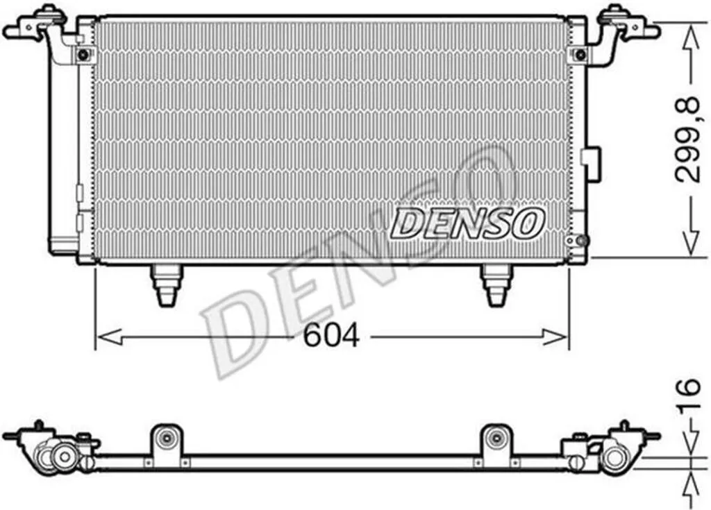Radiateur de clim DENSO DCN36005 en aluminium pour système de froid