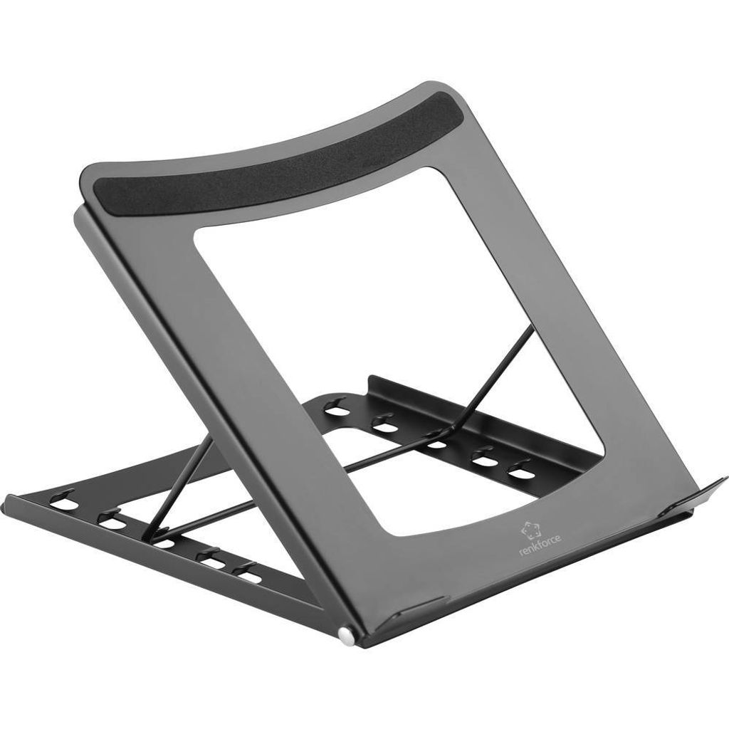 Renkforce RF-LTS-120 Supporto Verticale 3 In 1 Per Laptop, Tablet E Cellulare &ndash; Salvaspazio
