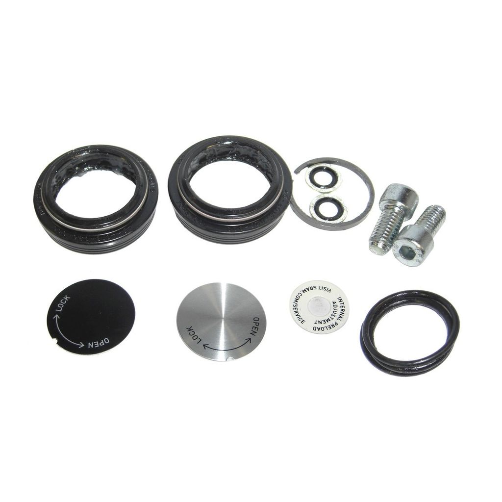 RockShox 00.4315.032.560 Paragon Silver Coil A1 Service Kit Gabel Service Kit, Basic, schwarz/silber (1 Set)