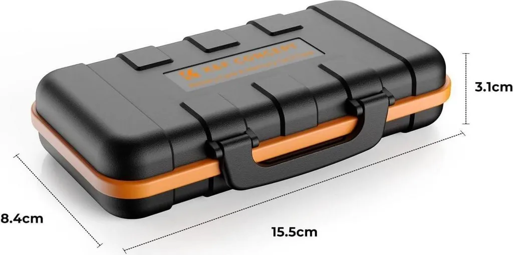 Étui Anti-Choc Rigide pour 2 Batteries Photo et 8 Piles AA/AAA Multi-Format - 7
