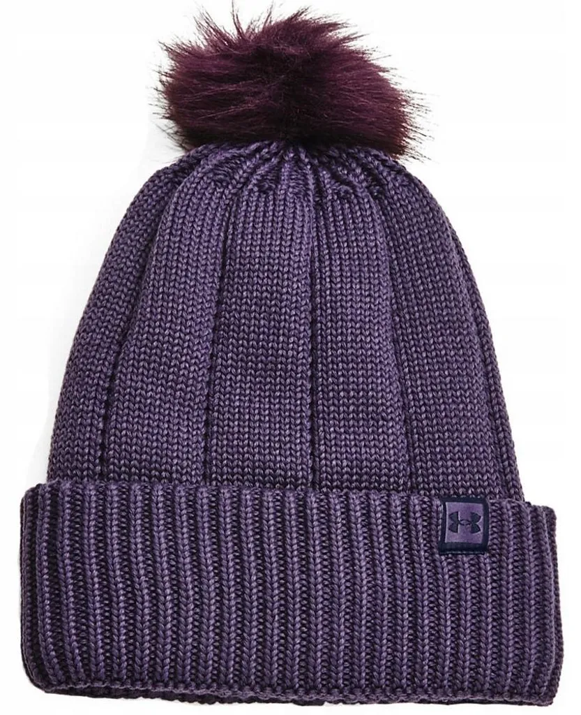 Bonnet Chaud Anti-Froid Under Armour Around Town Violet ColdGear Femme