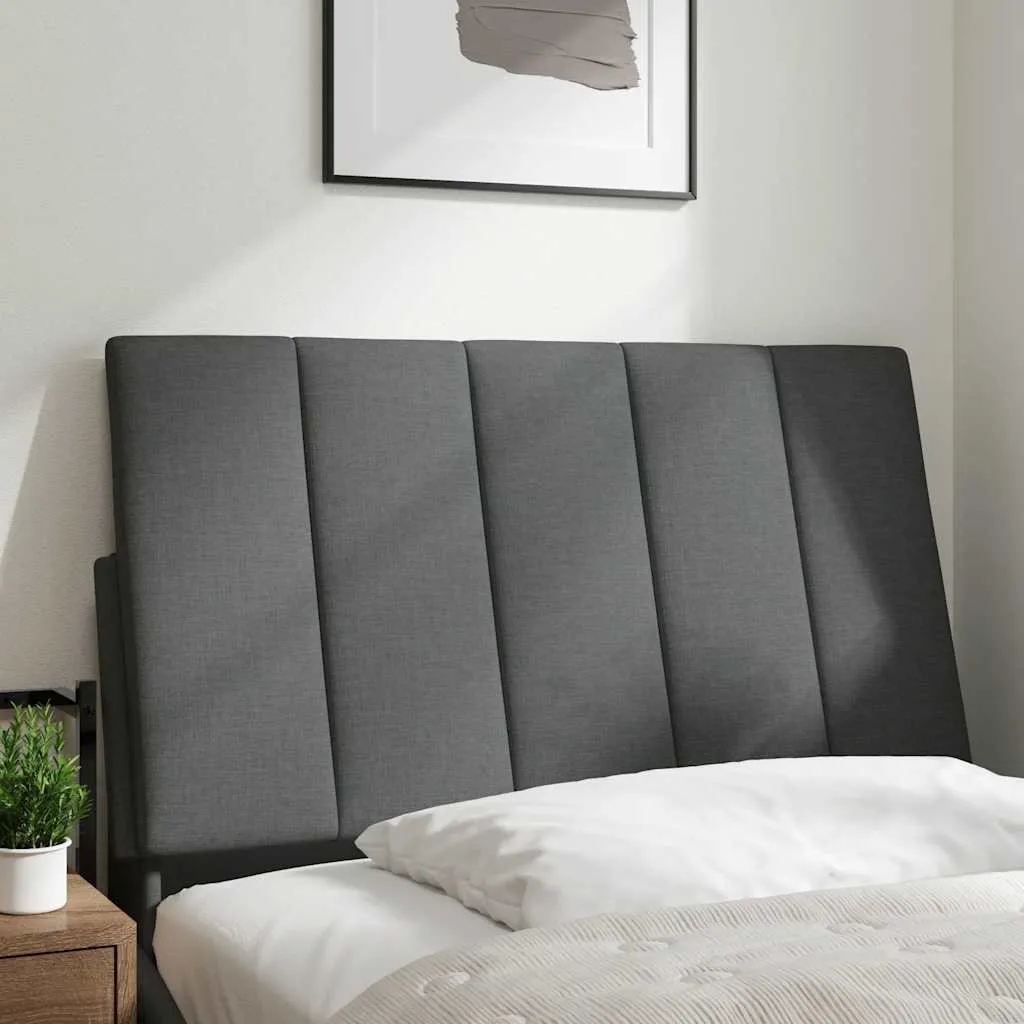 SYFAX Hanko Cuscino Testiera 80 cm Grigio Scuro - Tessuto Premium