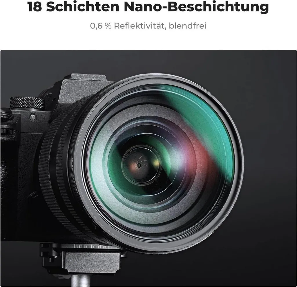 Filtre diffusion noir 49mm haute résolution pour effets pastels cinéma