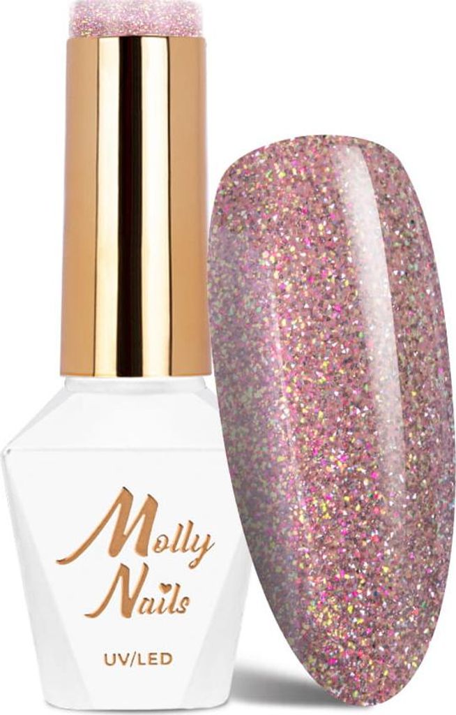 Molly Nails Shocking Shine Sinner HEMA/Di-HEMA-freier Hybrid-Nagellack, 8 g, Nr. 687