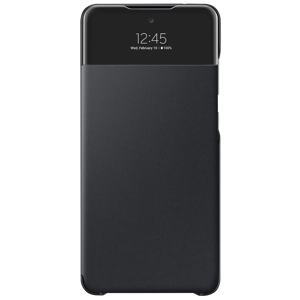Protection Écran et Porte-Carte Galaxy A72 S View Wallet Cover Noir
