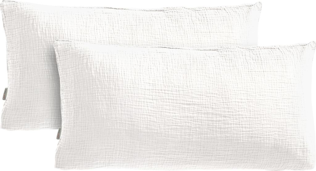 Pure Label Musselin Kissenbezug 40x80 2er Set aus 100% Produktbild 