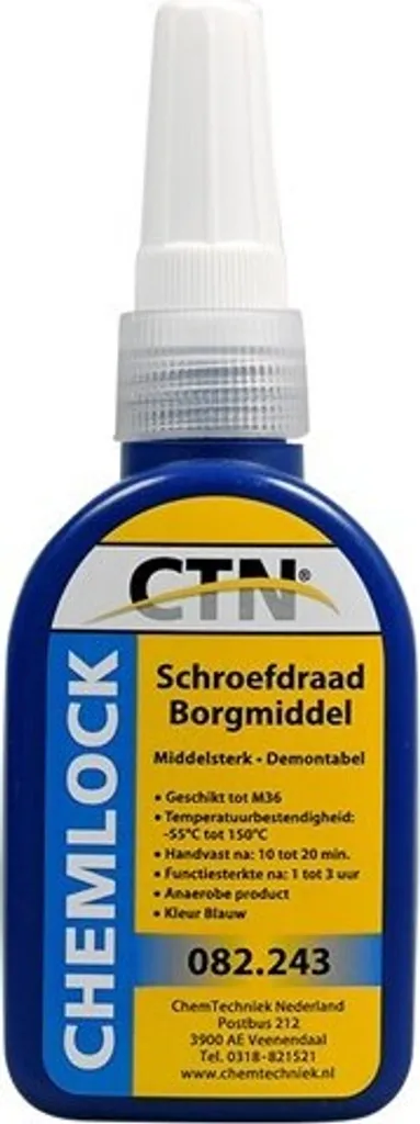Loctite CTN 243 Agente Borgico Blu Middelsterk 50 ml