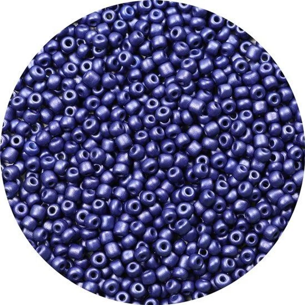Perles de verre bleu marine 4mm haute qualité - Teinte durable pour bijoux